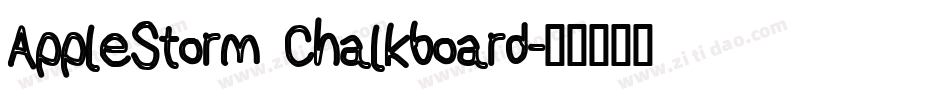 AppleStorm Chalkboard字体转换